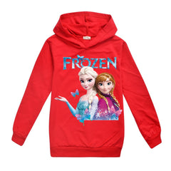 Frozen Princess Elsa Casual Sweatshirt Spring Autumn Hoodie for Kids