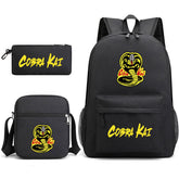 Cobra Kai Schoolbag Backpack Shoulder Bag Pencil Case set for Kids Students