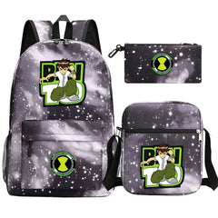 Ben 10 Schoolbag Backpack Shoulder Bag Pencil Bag 3pcs set for Kids Students