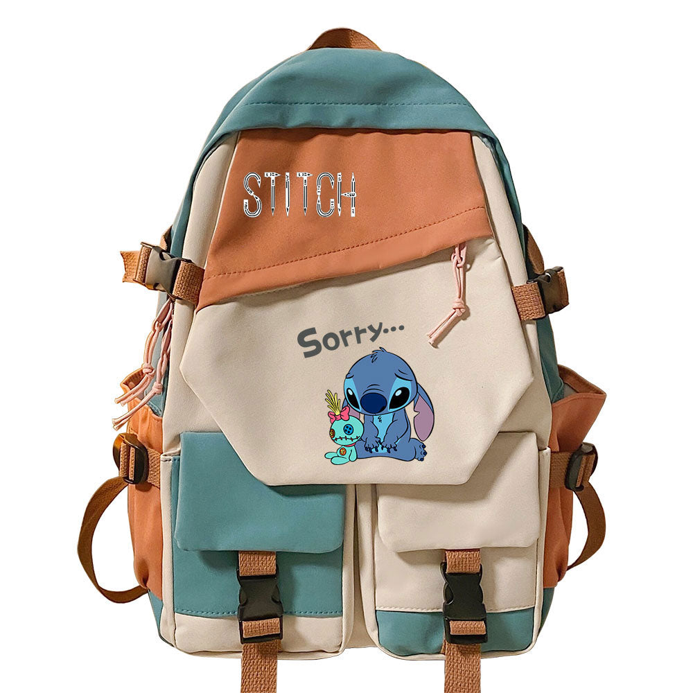 Lilo Stitch Water Proof Backpack Notebook Travel Bags Casual School Bag