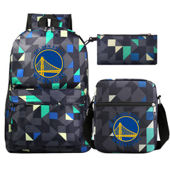 Golden State Warriors Schoolbag Backpack Shoulder Bag Pencil Bag 3pcs set for Kids Students