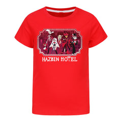 Hazbin Hotel Casual Sweatshirt Spring Autumn Short Sleeve T-Shirts for Kids