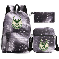 Boston Celtics Schoolbag Backpack Shoulder Bag Pencil Bag 3pcs set for Kids Students