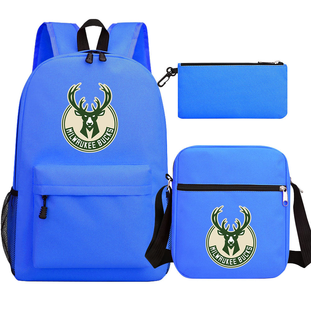 Boston Celtics Schoolbag Backpack Shoulder Bag Pencil Bag 3pcs set for Kids Students