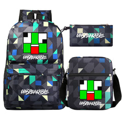 Unspeakable Schoolbag Backpack Shoulder Bag Pencil Bag 3pcs set for Kids Students