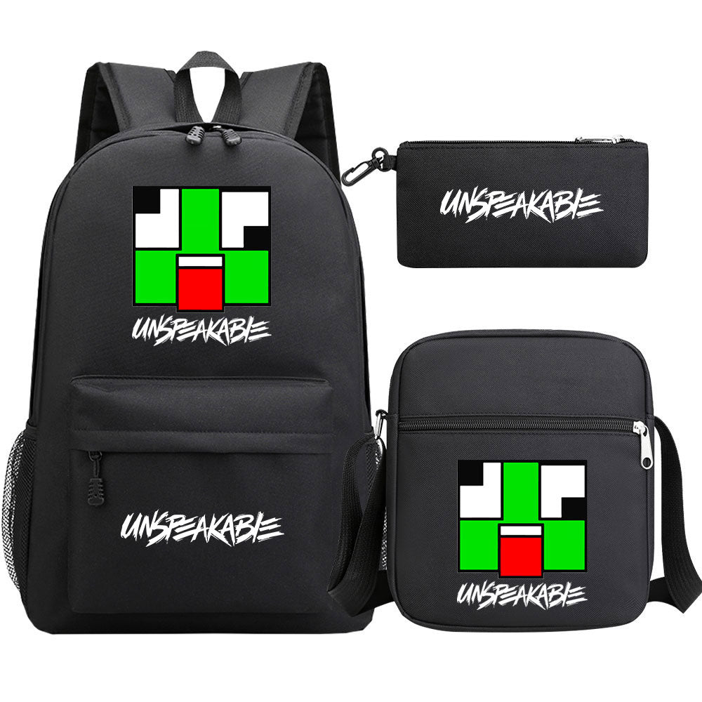 Unspeakable Schoolbag Backpack Shoulder Bag Pencil Bag 3pcs set for Kids Students