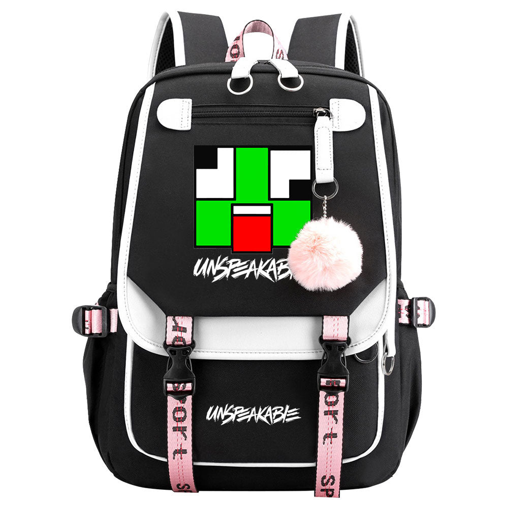 Unspeakable Waterproof Backpack School Notebook Travel Bag USB Charging