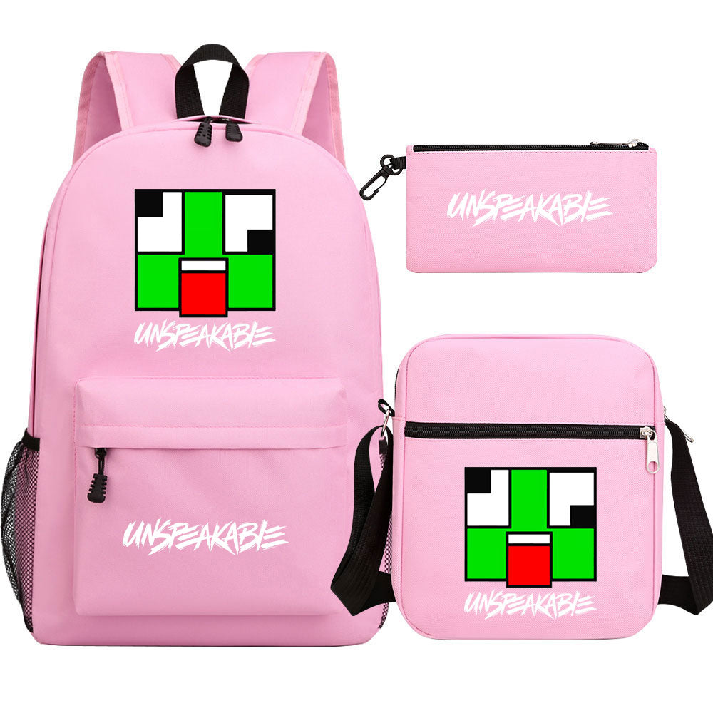 Unspeakable Schoolbag Backpack Shoulder Bag Pencil Bag 3pcs set for Kids Students