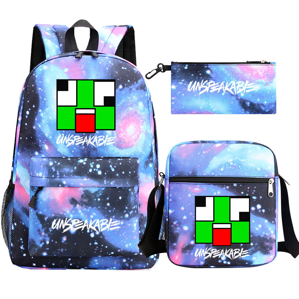 Unspeakable Schoolbag Backpack Shoulder Bag Pencil Bag 3pcs set for Kids Students