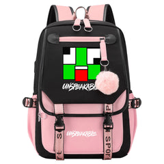 Unspeakable Waterproof Backpack School Notebook Travel Bag USB Charging