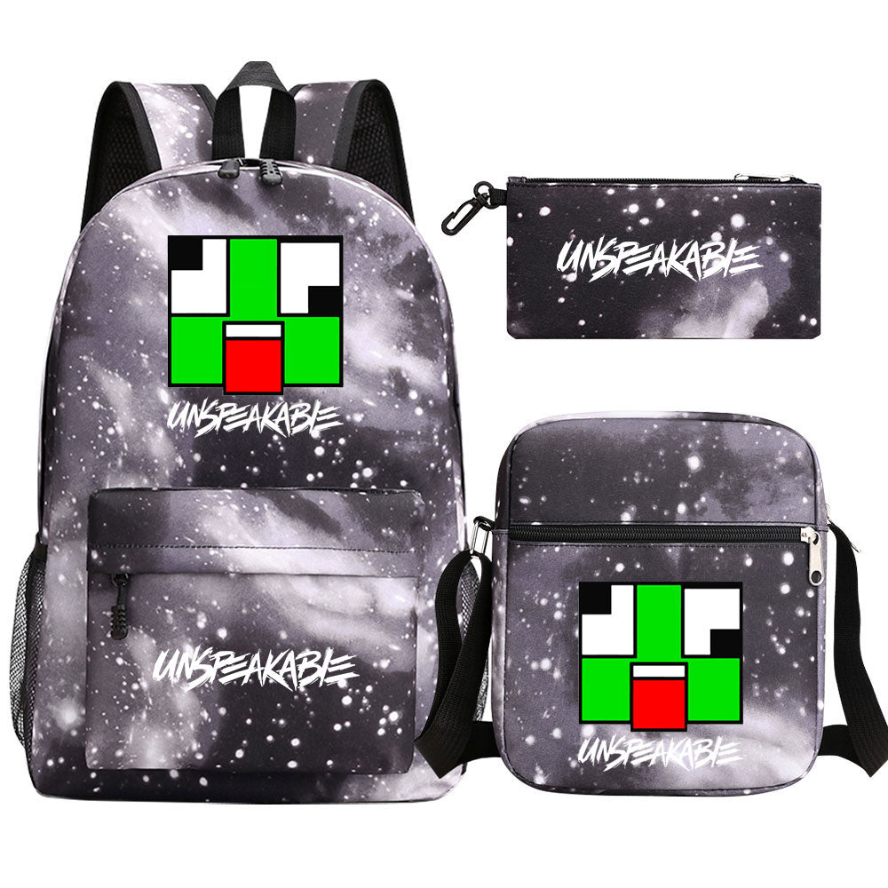 Unspeakable Schoolbag Backpack Shoulder Bag Pencil Bag 3pcs set for Kids Students