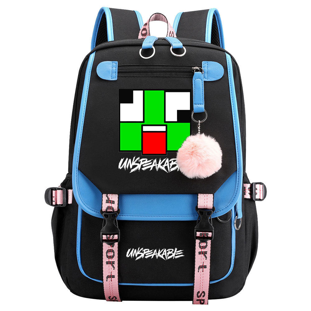 Unspeakable Waterproof Backpack School Notebook Travel Bag USB Charging