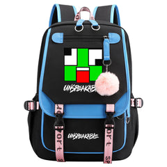 Unspeakable Waterproof Backpack School Notebook Travel Bag USB Charging