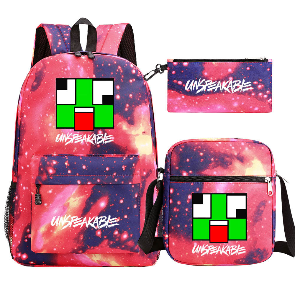 Unspeakable Schoolbag Backpack Shoulder Bag Pencil Bag 3pcs set for Kids Students