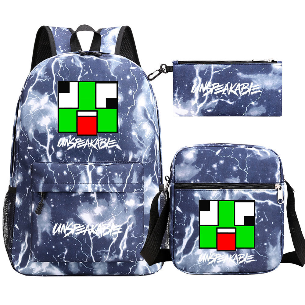 Unspeakable Schoolbag Backpack Shoulder Bag Pencil Bag 3pcs set for Kids Students