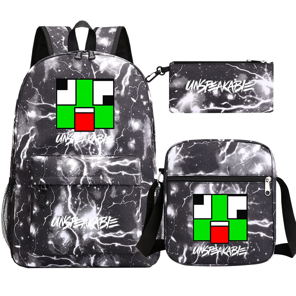 Unspeakable Schoolbag Backpack Shoulder Bag Pencil Bag 3pcs set for Kids Students
