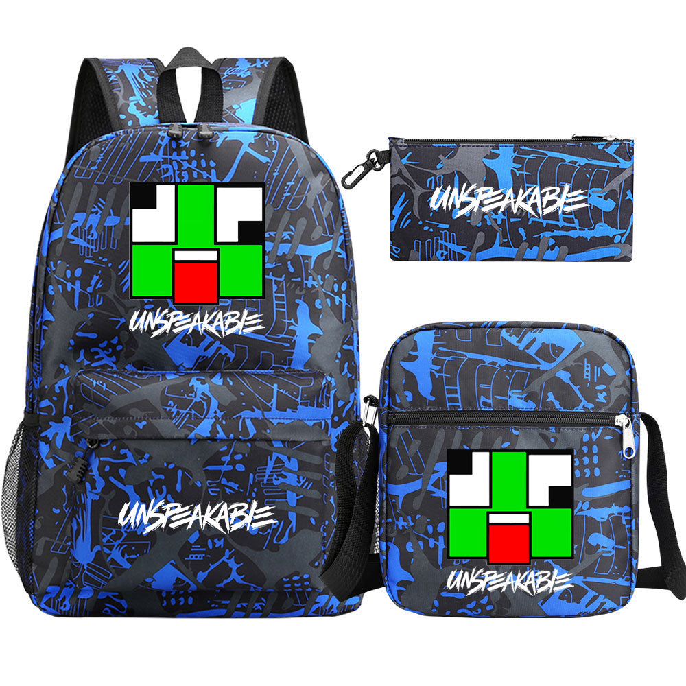 Unspeakable Schoolbag Backpack Shoulder Bag Pencil Bag 3pcs set for Kids Students