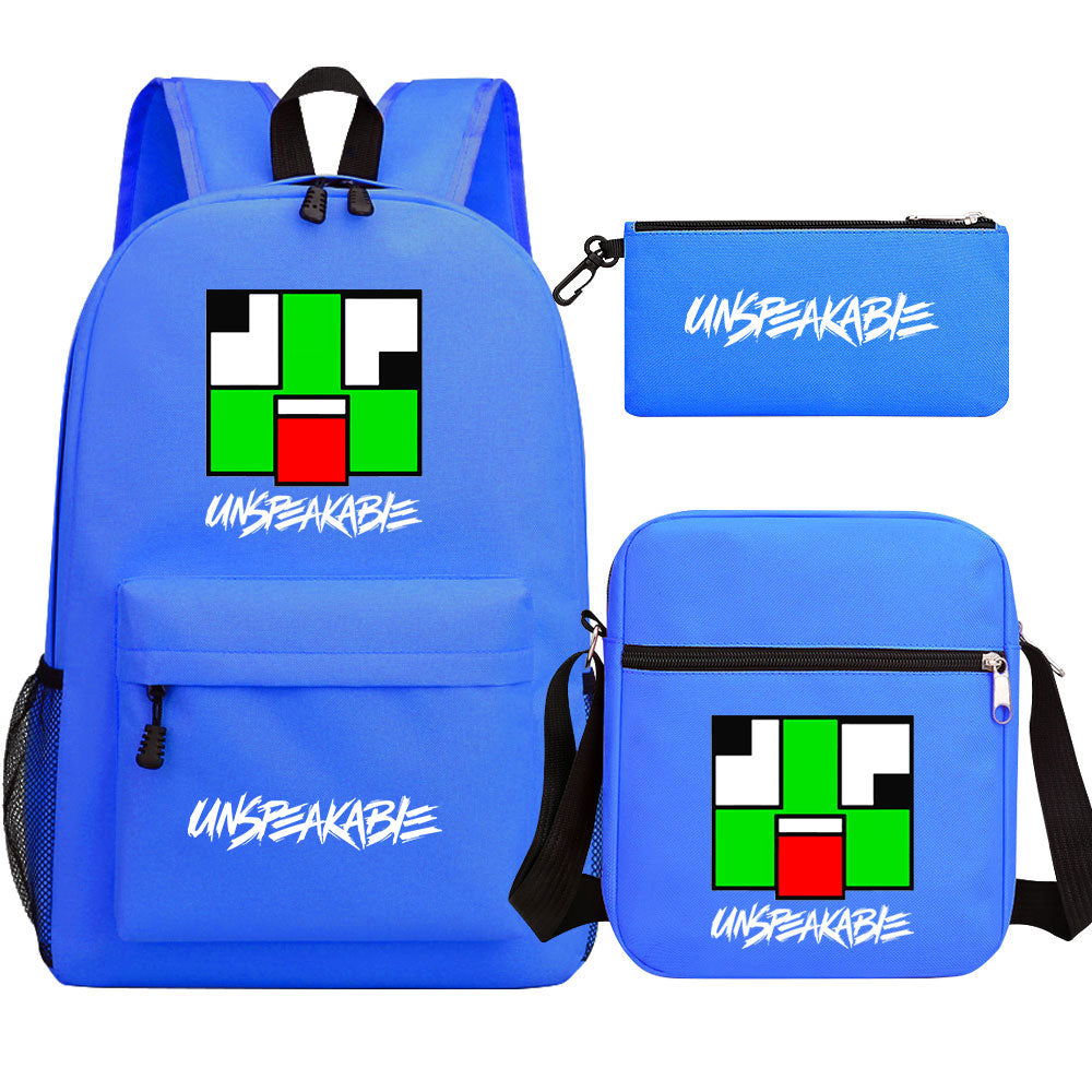 Unspeakable Schoolbag Backpack Shoulder Bag Pencil Bag 3pcs set for Kids Students
