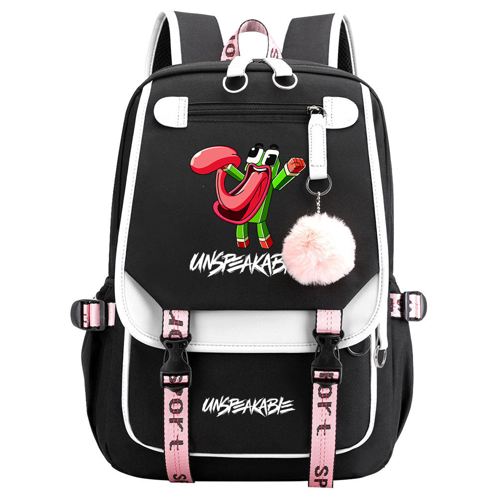 Unspeakable Waterproof Backpack School Notebook Travel Bag USB Charging