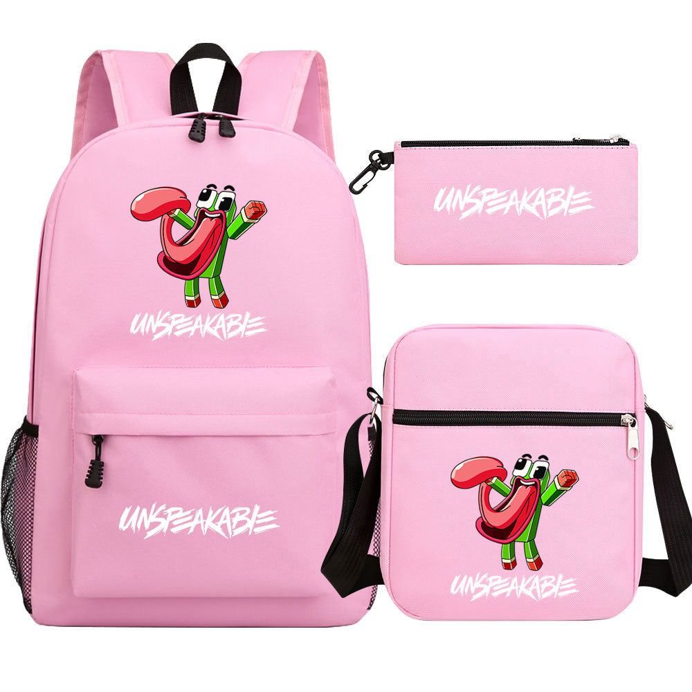 Unspeakable Schoolbag Backpack Shoulder Bag Pencil Bag 3pcs set for Kids Students