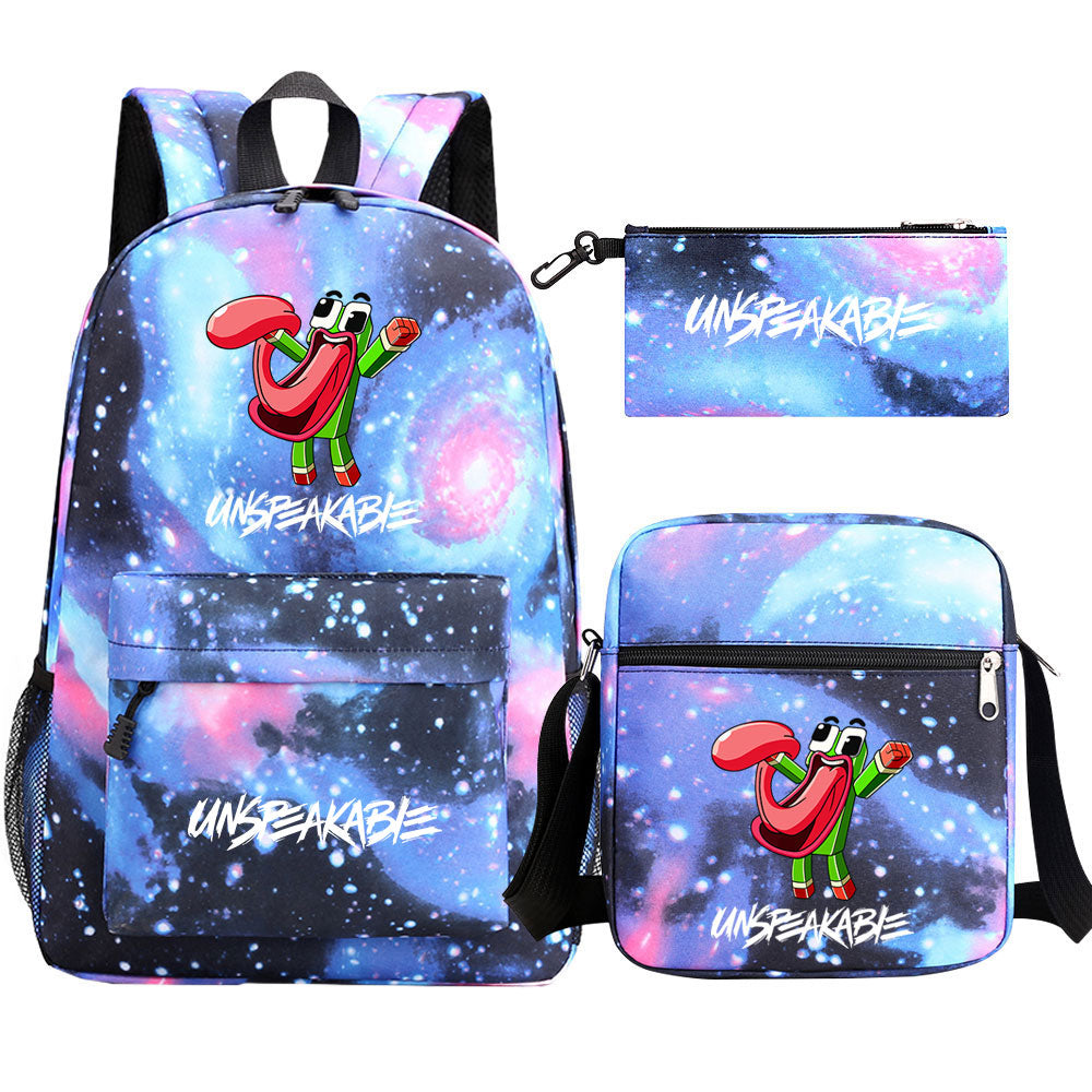 Unspeakable Schoolbag Backpack Shoulder Bag Pencil Bag 3pcs set for Kids Students