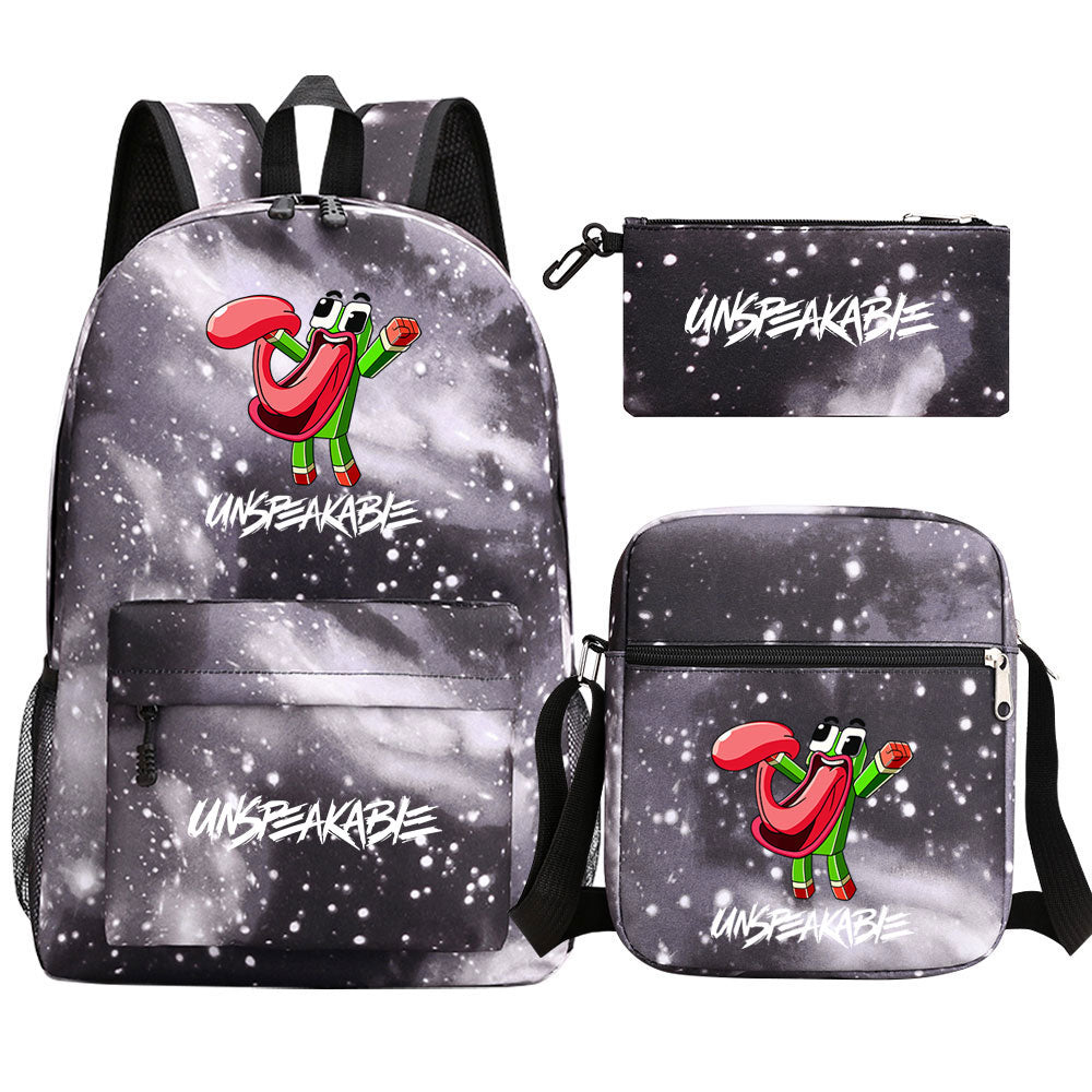 Unspeakable Schoolbag Backpack Shoulder Bag Pencil Bag 3pcs set for Kids Students