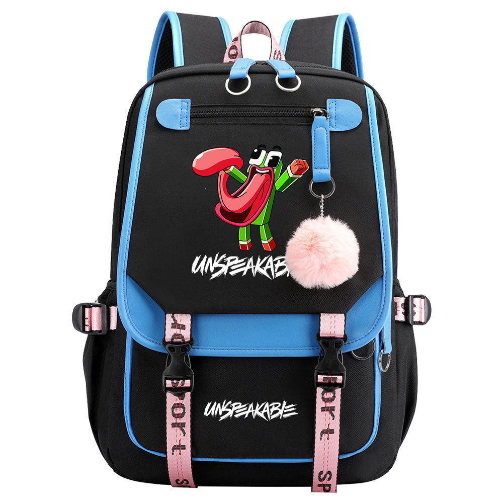 Unspeakable Waterproof Backpack School Notebook Travel Bag USB Charging