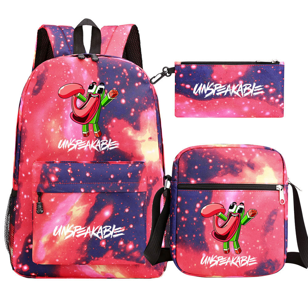 Unspeakable Schoolbag Backpack Shoulder Bag Pencil Bag 3pcs set for Kids Students