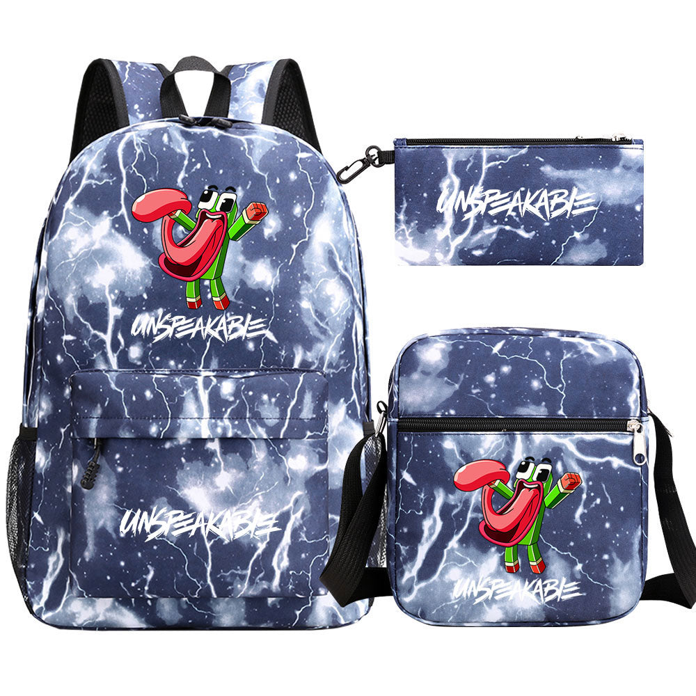 Unspeakable Schoolbag Backpack Shoulder Bag Pencil Bag 3pcs set for Kids Students