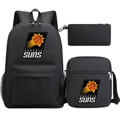 Phoenix Suns Schoolbag Backpack Shoulder Bag Pencil Bag 3pcs set for Kids Students