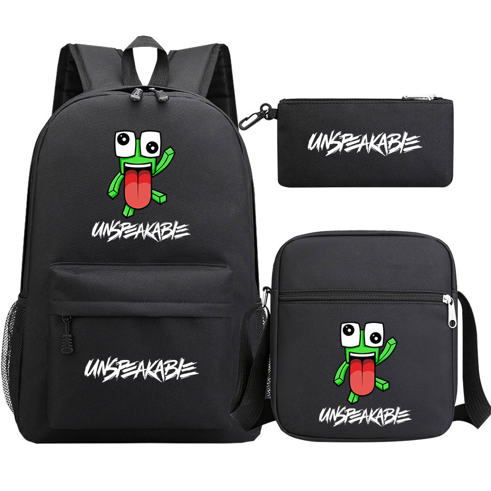 Unspeakable Schoolbag Backpack Shoulder Bag Pencil Bag 3pcs set for Kids Students