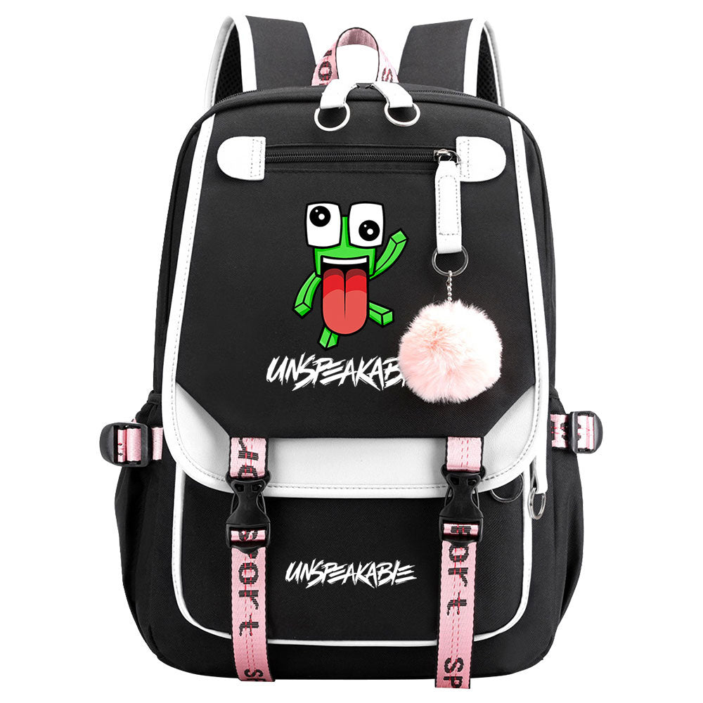 Unspeakable Waterproof Backpack School Notebook Travel Bag USB Charging