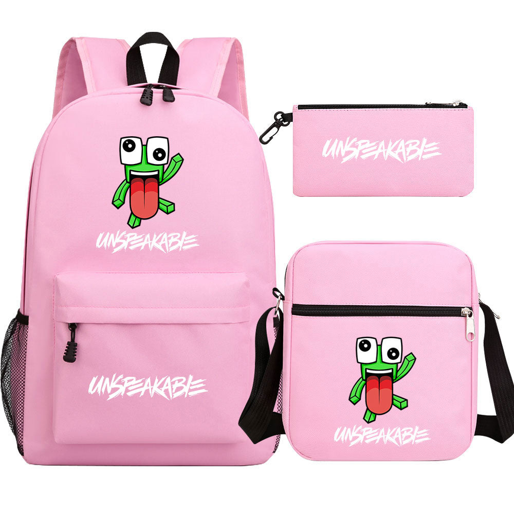 Unspeakable Schoolbag Backpack Shoulder Bag Pencil Bag 3pcs set for Kids Students
