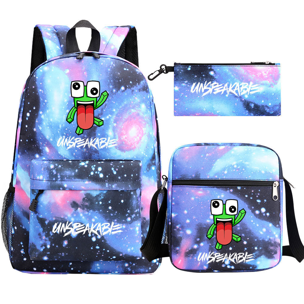 Unspeakable Schoolbag Backpack Shoulder Bag Pencil Bag 3pcs set for Kids Students