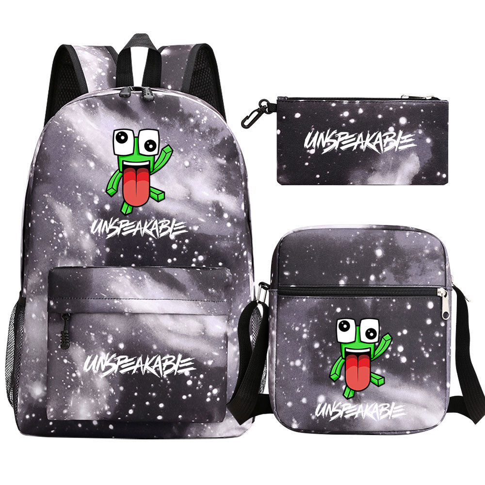 Unspeakable Schoolbag Backpack Shoulder Bag Pencil Bag 3pcs set for Kids Students