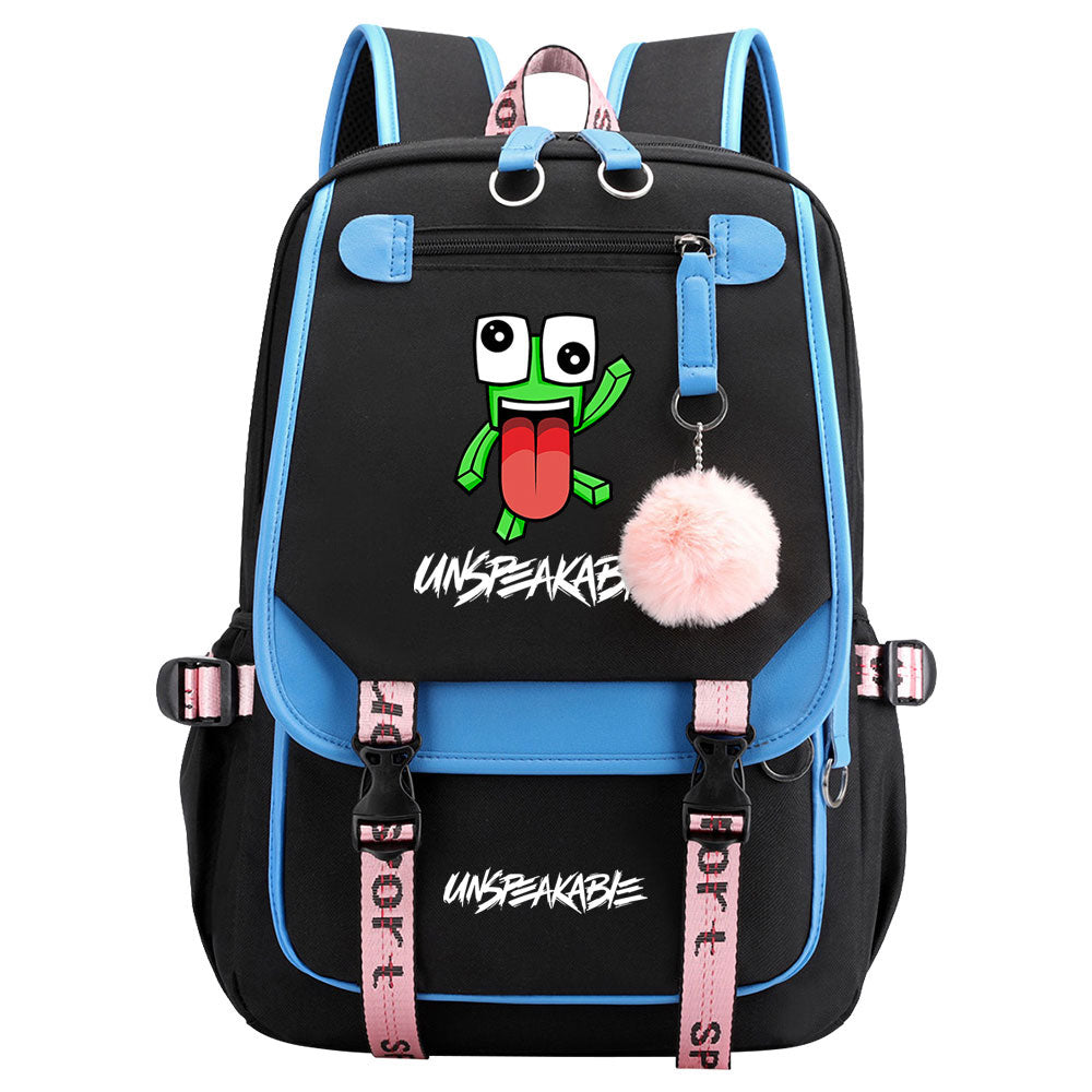 Unspeakable Waterproof Backpack School Notebook Travel Bag USB Charging