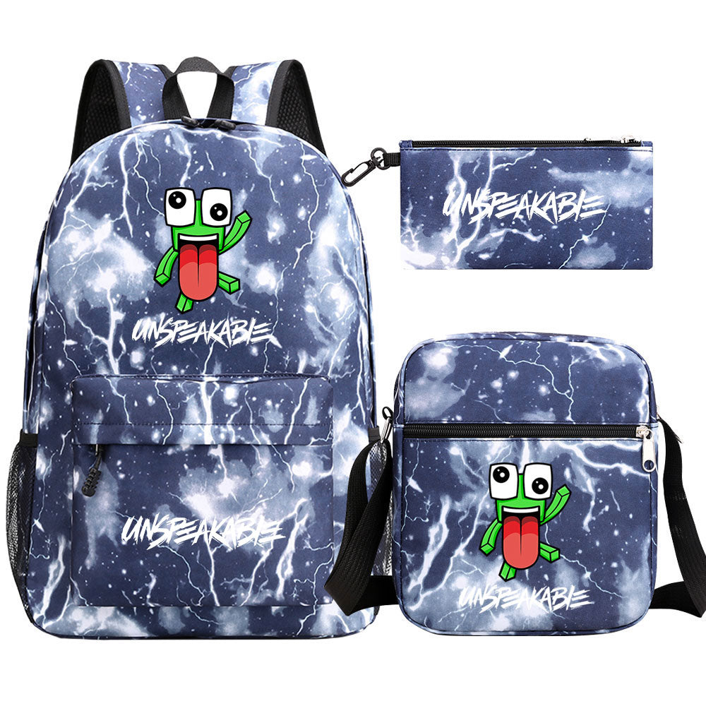 Unspeakable Schoolbag Backpack Shoulder Bag Pencil Bag 3pcs set for Kids Students