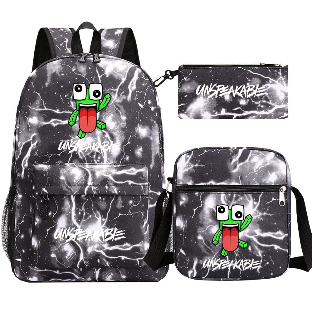 Unspeakable Schoolbag Backpack Shoulder Bag Pencil Bag 3pcs set for Kids Students