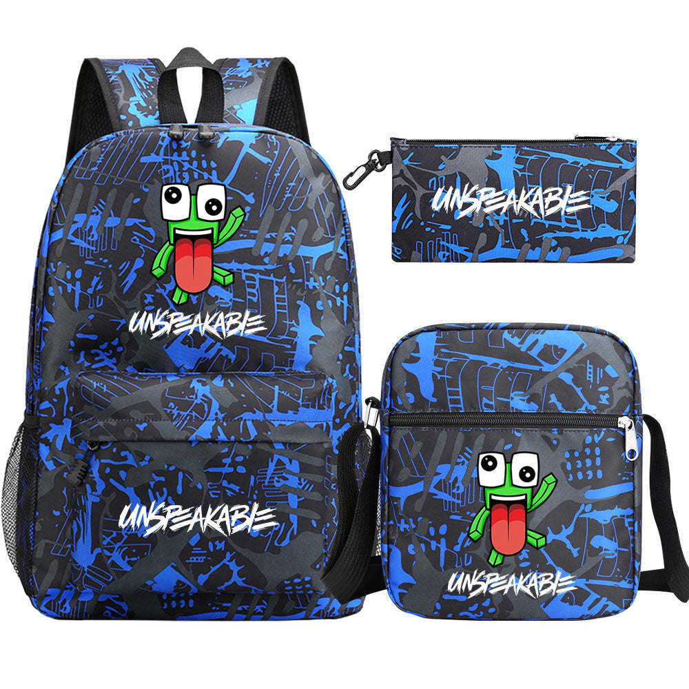 Unspeakable Schoolbag Backpack Shoulder Bag Pencil Bag 3pcs set for Kids Students