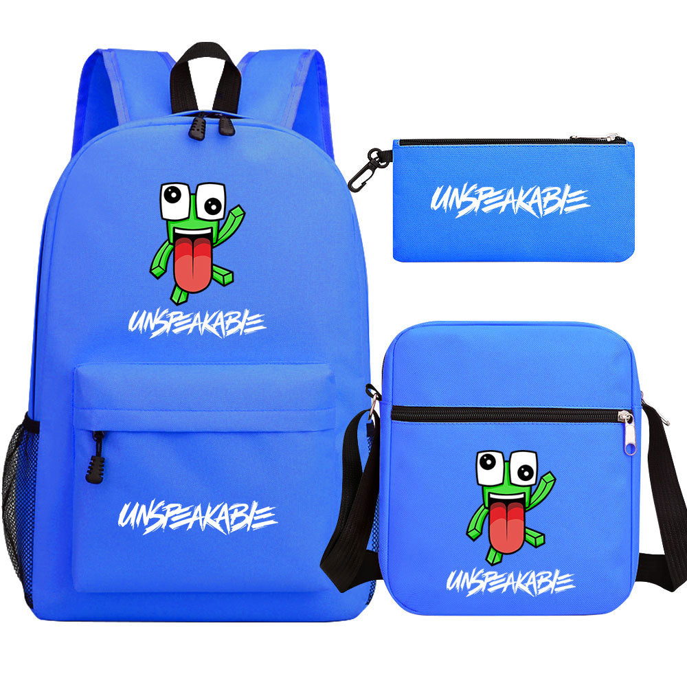 Unspeakable Schoolbag Backpack Shoulder Bag Pencil Bag 3pcs set for Kids Students