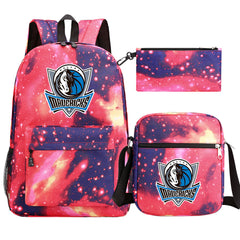Dallas Mavericks Schoolbag Backpack Shoulder Bag Pencil Bag 3pcs set for Kids Students