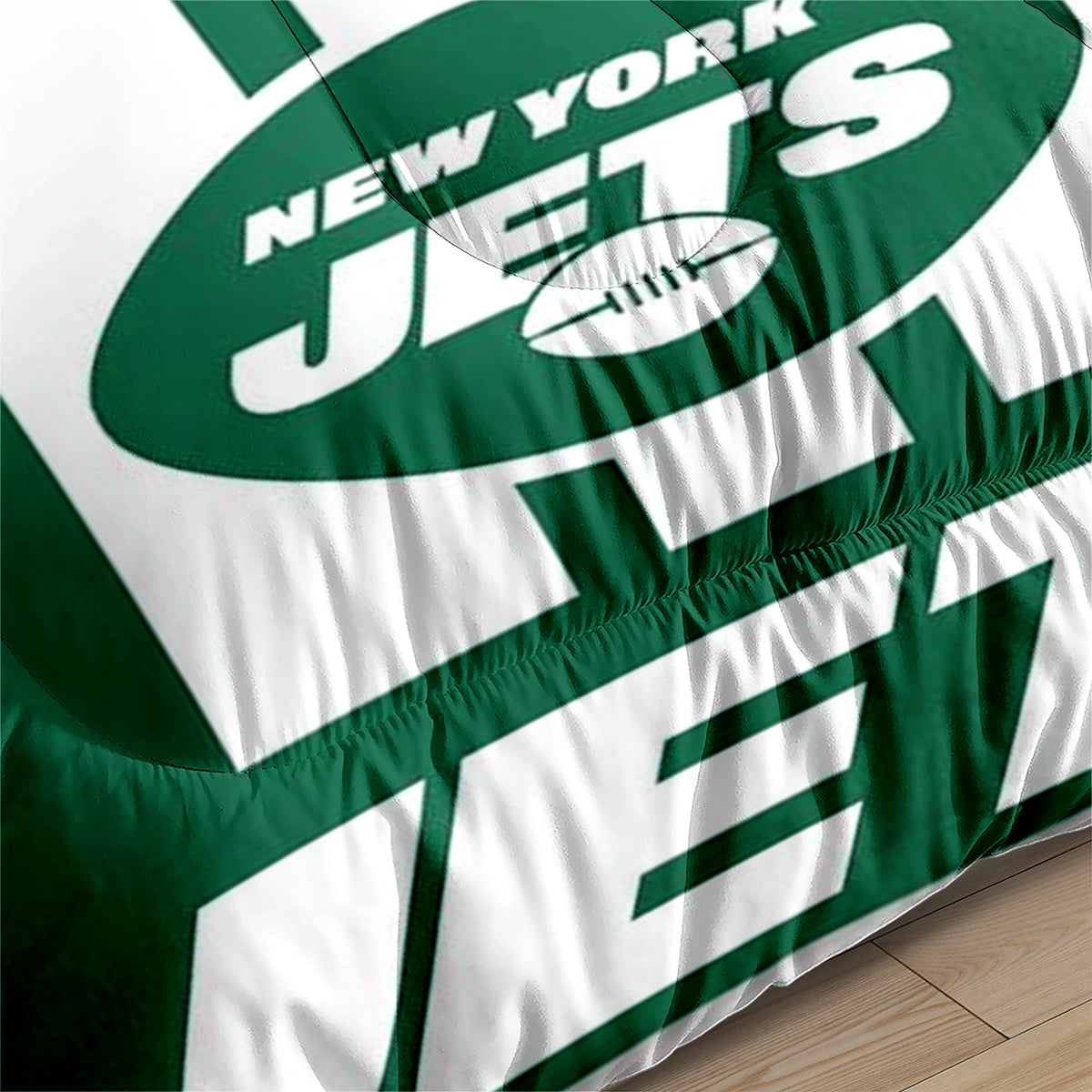 New York Rugby Jets Comforter Pillowcases 3PC Sets Blanket All Season Reversible Quilted Duvet