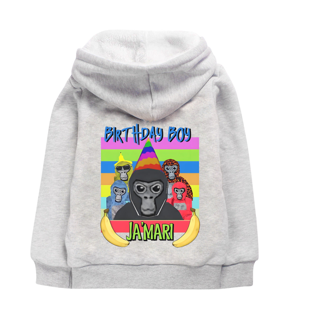 Gorilla Tag Sherpa Lined Hoodie Fleece Sweatshirt Full Zip Hooded Jacket for Kids