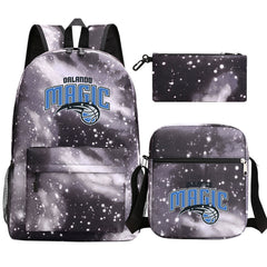 Orlando Magic Schoolbag Backpack Shoulder Bag Pencil Bag 3pcs set for Kids Students