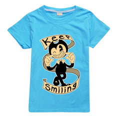 Bendy and The Ink Machine Casual Sweatshirt Spring Autumn Short Sleeve T-Shirts for Kids