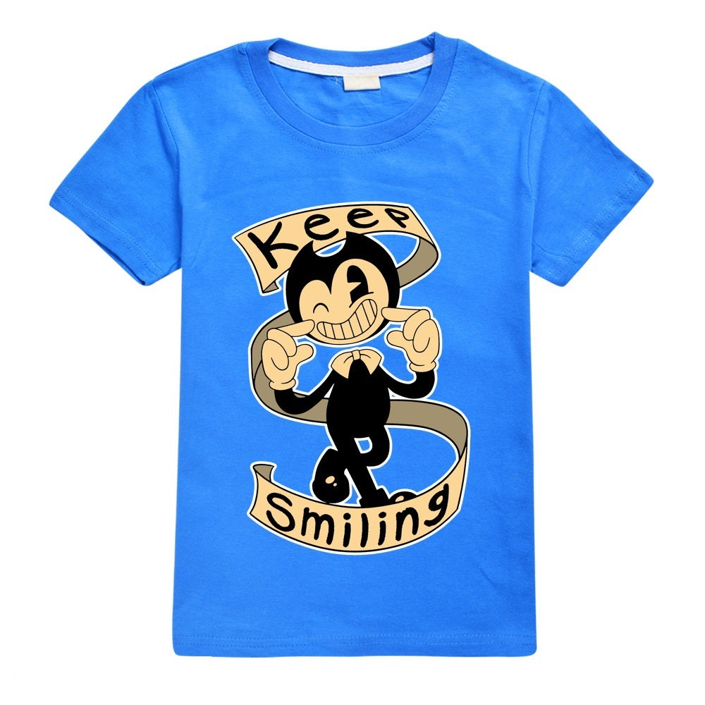 Bendy and The Ink Machine Casual Sweatshirt Spring Autumn Short Sleeve T-Shirts for Kids