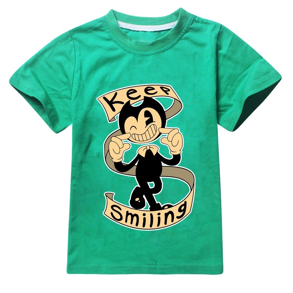 Bendy and The Ink Machine Casual Sweatshirt Spring Autumn Short Sleeve T-Shirts for Kids