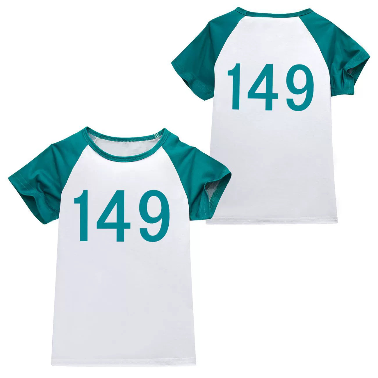 Squid Game Short Sleeve T-Shirts Boys Girls Halloween Fancy Cosplay Costume