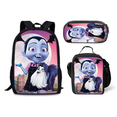 Vampirina Backpack Schoolbag Lunch Bag Pencil Bag for Kids Students 3PCS