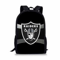 Las Vegas Raiders Footbal Team  Full Printed Backpack Schoolbag Travel Notebook Bag for Kids Students